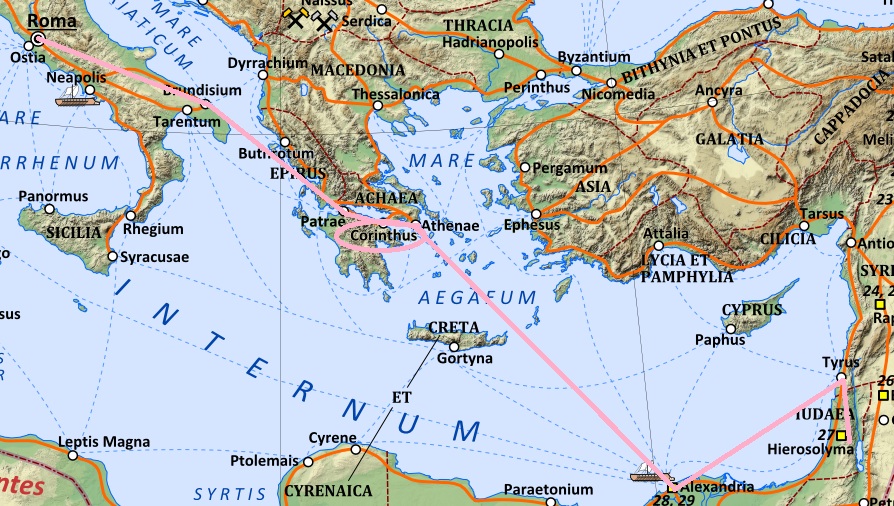 Corinth was at the crossroads of Empire.